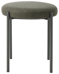 Sgabello color kaki in metallo impilabile Pelican – Unique Furniture