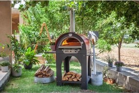 Forno A Gas Per Pizze GPL Metano Struttura In Acciaio 60x80 Cm Pulcinella Clementi