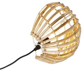 Applique da parete rustica in bambù - Canna