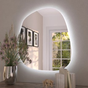 Specchio organico LED con illuminazione A36 44x51