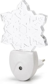 Aigostar - LED RGB Luce notturna con sensore crepuscolare LED/0,5W/230V fiocco di neve
