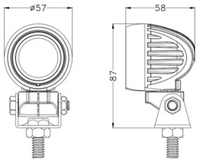 Faretto LED per auto  OSRAM LED/10W/10-30V IP68 5700K