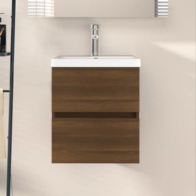 Mobile Lavabo Rovere Marrone 41x38,5x45 Cm İn Legno Multistrato /
