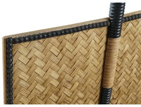 Decorazione da Parete DKD Home Decor Nero Marrone Ventaglio Bambù Tropicale (42 x 3 x 60 cm)
