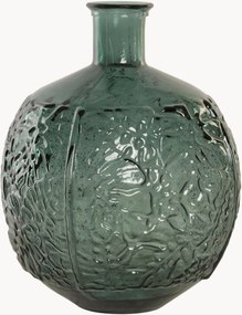 Vaso in vetro riciclato Leaves, alt. 43 cm