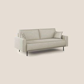 Arthur divano moderno in velluto morbido impermeabile T01 panna