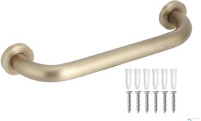 Supporto da bagno a parete EYN DB1008 da 35 cm con finitura ottone anticato