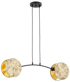 Lampadario a sospensione con filo MOTIF 2xE14/10W/230V oro