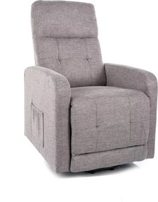 Poltrona reclinabile Otus II Brego grigio chiaro – 66x92–144x100 cm