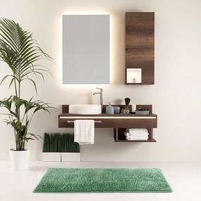 Tappetino per il bagno verde 70x120 cm Bati – Restilo