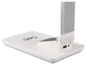 Lampada da tavolo LED dimmerabile USB 7W 230V 3000-5500K bianca