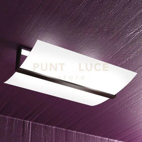 Wood plafoniera cm.50 2 luci wenge 1019-pl50-w