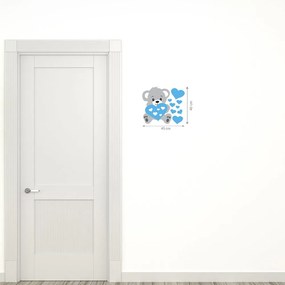 Adesivo murale Teddy Blue - Ambiance