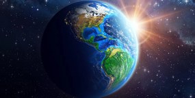 Stampa su tela – Pianeta Terra blu