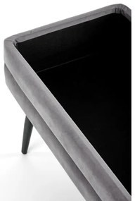 Panca con contenitore VELVA 37x78 cm grigio