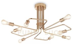 Triumph lampadario a soffitto in metallo ottone invecchiato 8 luci ...