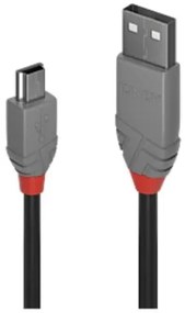 0,2M USB 2.0 KABEL A/MINI-B, ANTHRA