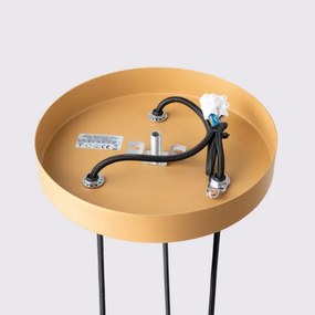 Sollux SL.1557 - Lampadario a sospensione con filo KARBON 3xGU10/10W/230V oro