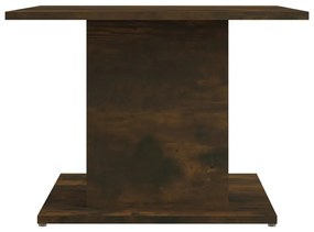 Tavolino da salotto rovere fumo 55,5x55,5x40 cm in truciolato