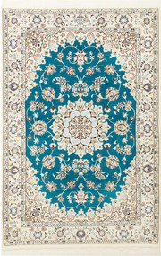 Nain Tappeto 160 x 110 Verde (Iran) Annodato A Mano