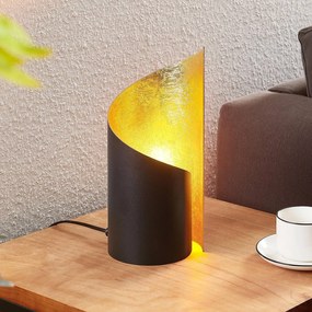 Lampada da tavolo Shanaya Lindby, Nero, Soggiorno / Sala da pranzo, Alluminio, Moderno, Lampada da tavolo