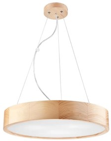 Lampadario a cavo NATURAL 3xE27/60W/230V Ø47 cm pino