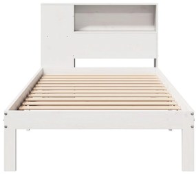 Letto con libreria senza materasso 75x190 cm in legno pino