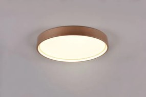 Plafoniera doha led con bordo metallo caffè 641310265