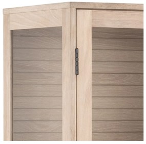 Vetrina in rovere decorato in colore naturale 80x180 cm Linley - Actona