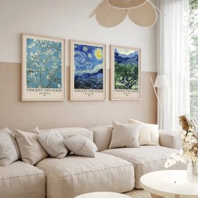 SET 3x Foto in cornice 50x70 cm Vincent van Gogh