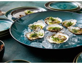 Ciotola verde/nera in gres ø 40 cm Gastro Black/Green – Bitz