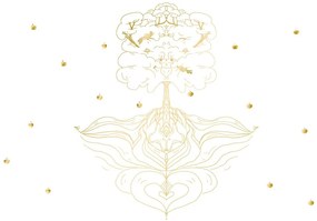 Carta da parati – Albero d'oro della saggezza