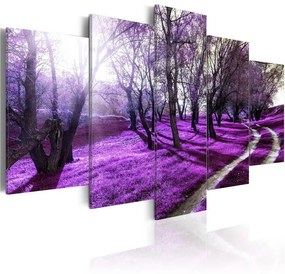 Quadro Lavanda frutteto  Colore Viola, Dimensioni e Misure 200x100