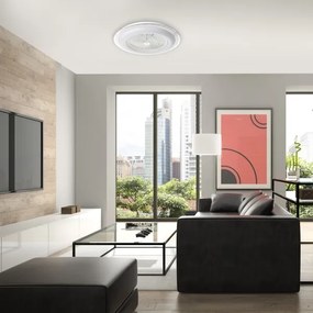 Plafoniera LED dimmerabile con ventola ZONDA LED/48W/230V bianco + TC