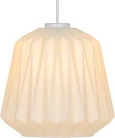 Nordlux - Lampadario a sospensione con cavo ELBIE 1xE27/15W/230V Ø 24 cm bianco