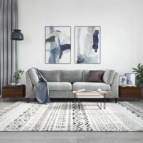 Tavolini Salotto 2pz Rovere Marrone 50x46x35 Legno Multistrato /