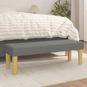 Panca Grigio Scuro 100x30x30 Cm İn Tessuto /