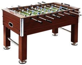 Tavolo Calcio Balilla İn Acciaio 140x74,5x87,5 Cm Marrone /