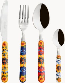 Set di 24 posate in acciaio inox lucido Trinacria, 6 persone