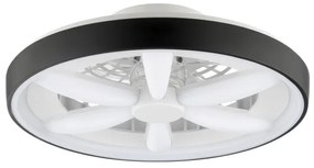 Brilliant - Ventilatore a soffitto LED RGBW GAIANO LED/48W/230V nero +DO