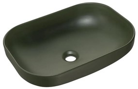 COMAD UN-NELI-MFG - Lavabo da appoggio NELI 50,4x35,2 cm ceramica/verde opaco