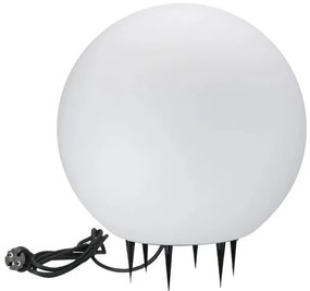Lampada da esterno ARGENTO 1xE27/15W/230V diametro 50 cm IP65 bianco