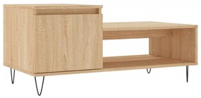 Tavolino da Salotto Rovere Sonoma 100x50x45cm Legno Multistrato