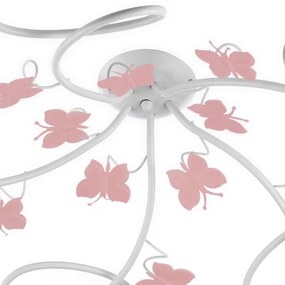 ONLI - Lampadario a plafone per bambini BUTTERFLY 5xE14/6W/230V