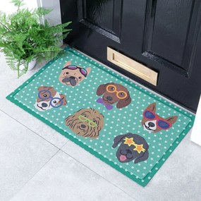 Zerbino 40x70 cm Dogs on Polka Dots – Artsy Doormats