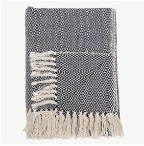 Coperta blu , 130 x 160 cm Throw - Bloomingville