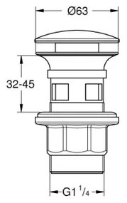 GROHE 40824000 - Set di scarico, finitura cromo lucido
