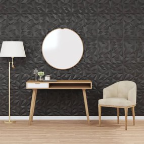Pannelli Murali 48 Pz Neri 50x50 Cm Xps 12 M² Ametista /