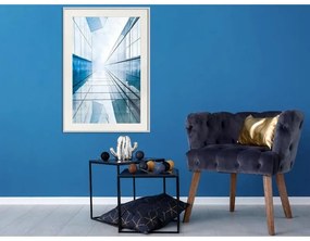 Poster Steel and Glass (Blue)