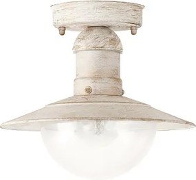 Brilagi - Plafoniera da esterno MOLDE 1xE27/60W IP44 bianco/patina